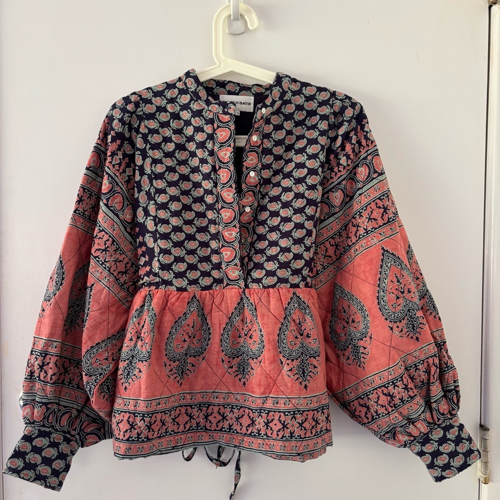 Antik Batik Paisley Madou Babydoll Blouse XS